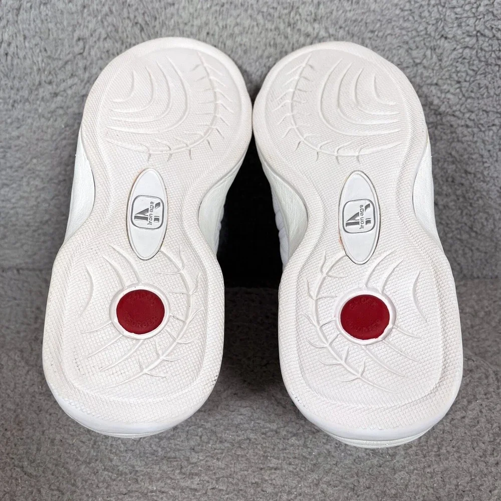 Iron Age Work Safety Shoes Sneakers Mens Size‎ 7 Wide White Leather Steel Toe